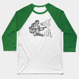 Music Is Life Baseball T-Shirt